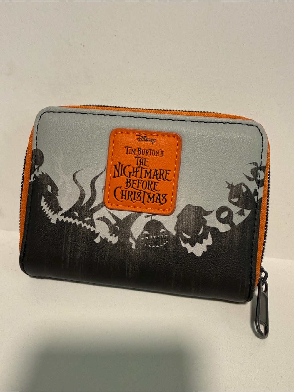 The Nightmare Before Christmas Zip Wallet - Orange/Black